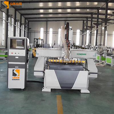  HZ-LR1330 Linear Straight ATC CNC Router Machining Center with Swing Head Rotate 180°